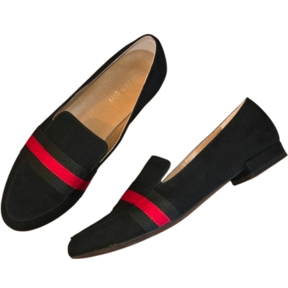 NWT Madden Girl Sabela Slip On Block Heel Tailored Flats/Loafers - Picture 5 of 9